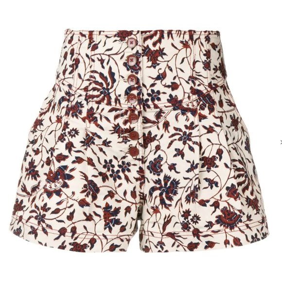 ulla johnson cass denim shorts